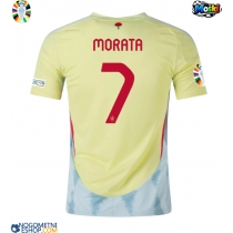 Moški Nogometni dresi Španija Alvaro Morata #7 Gostujoči EP 2024 Kratek Rokav